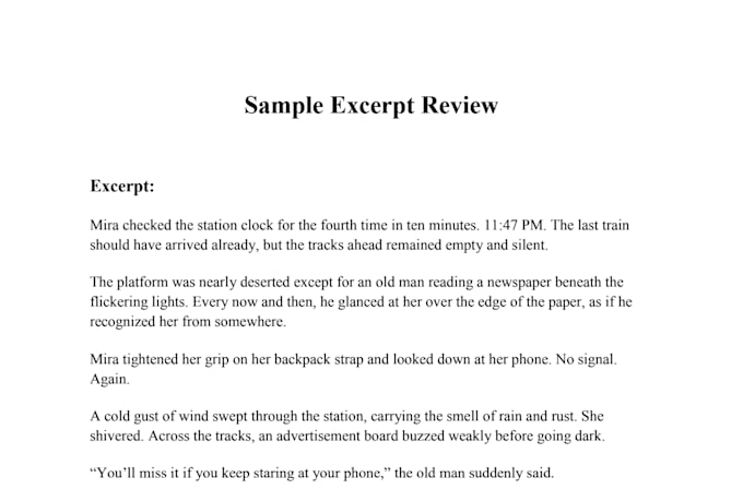 beta read or proofread your fiction work